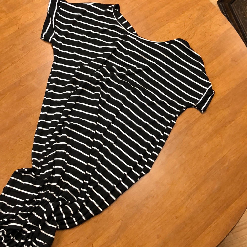 Black/White stripe tee dress from the mint julep.